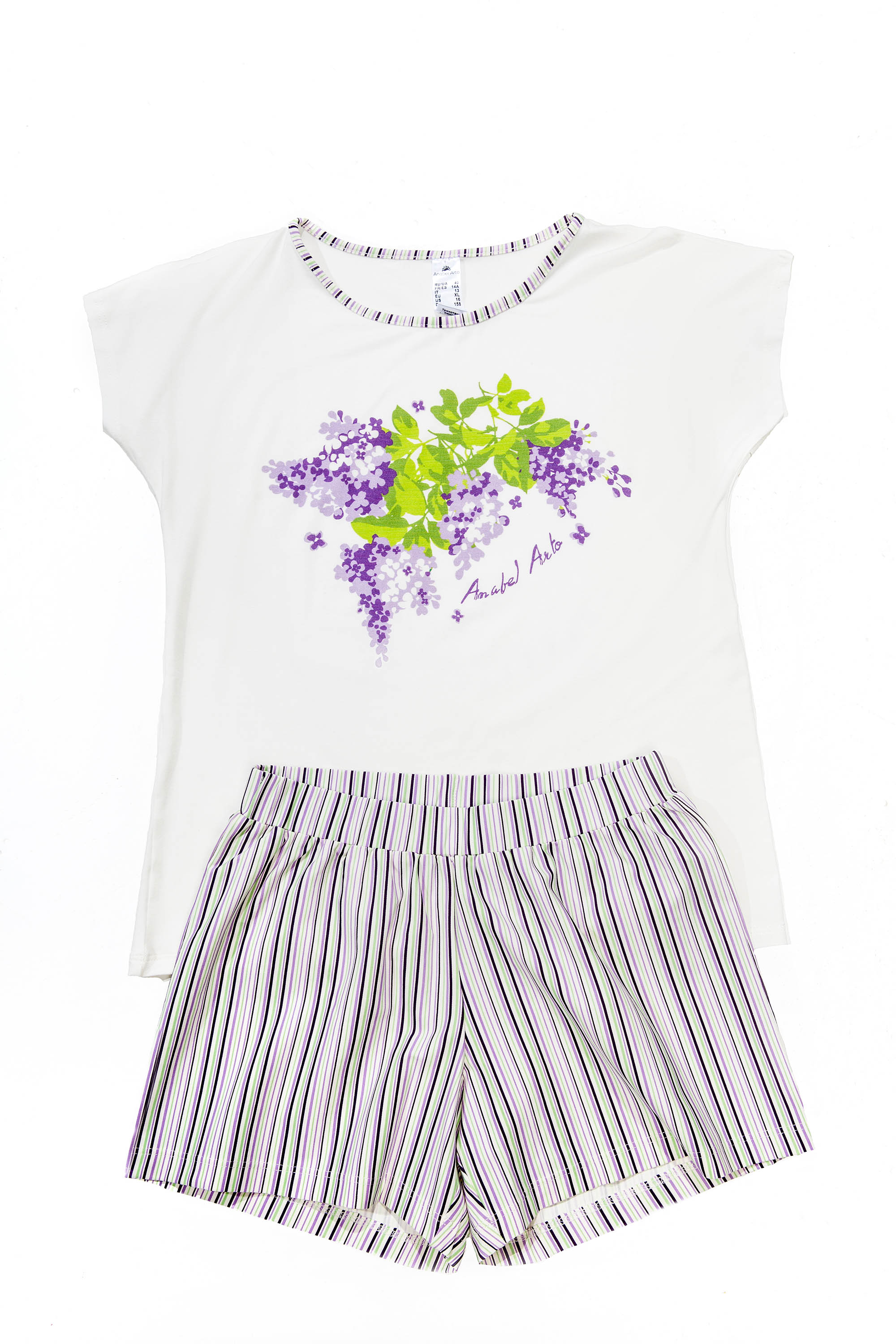 6415-8 Комплект для девочки: джемпер+шорты